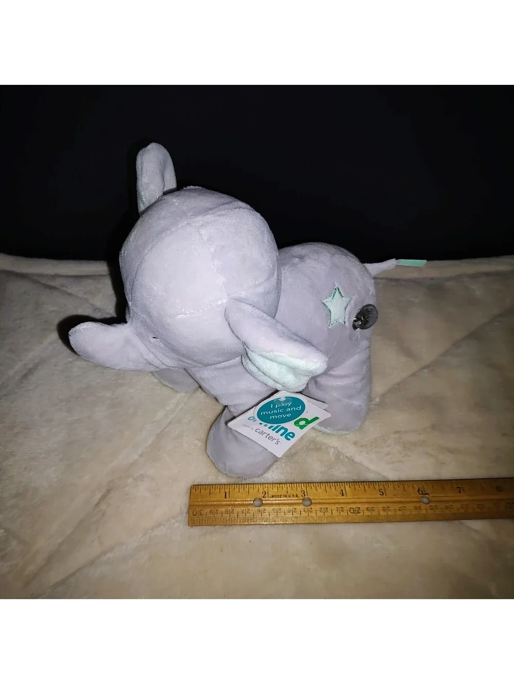 Carters Child of Mine Musical Moving Plush Toy Elephant Pink Twinkle Little Star